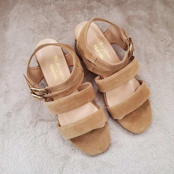 BNWOB Marais x For Love and Lemons Glitter Holiday Sandals - Picture 2 of 15